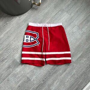 Red / White NHL / Montreal Canadiens (Habs) Board Shorts